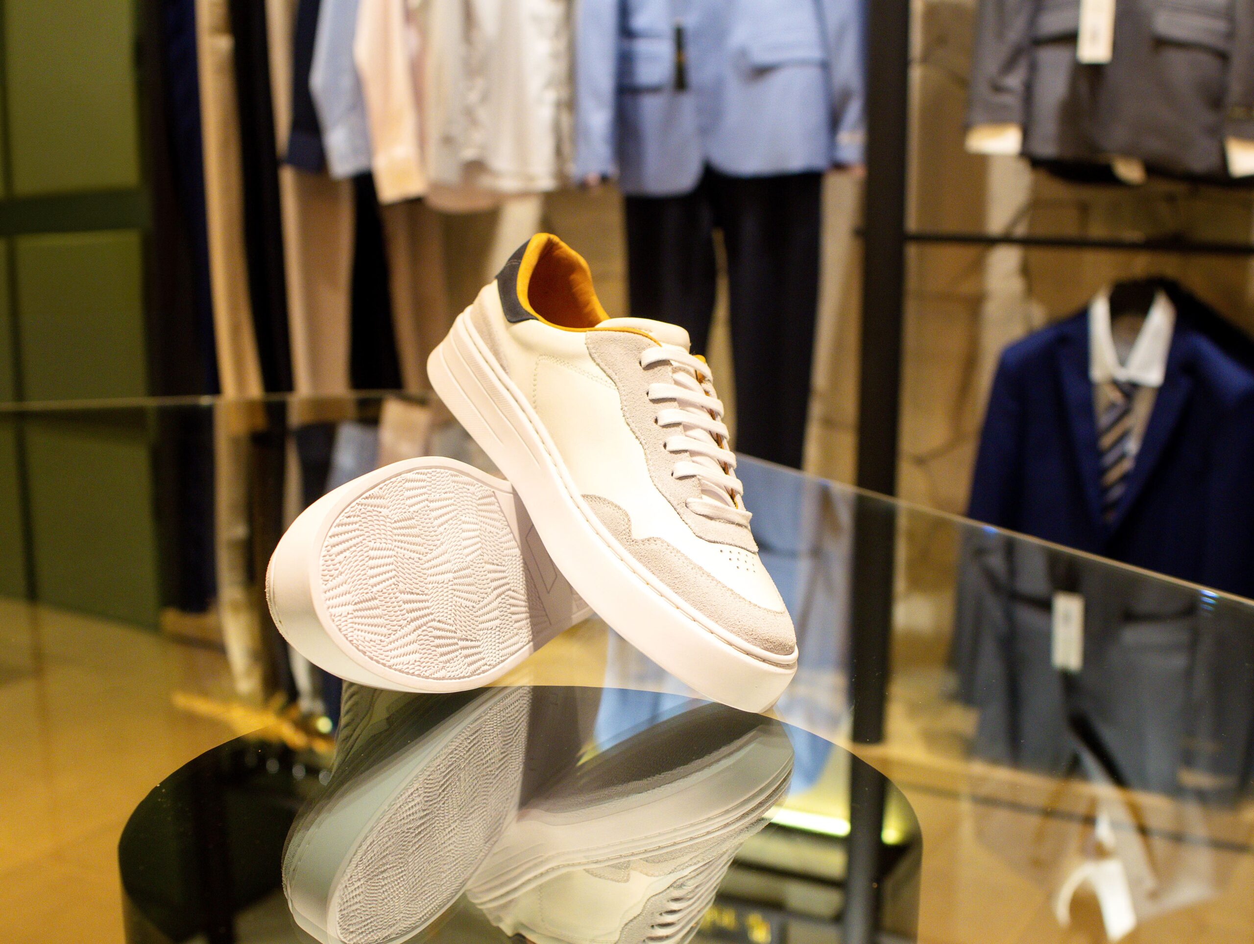tenis casual couro branco